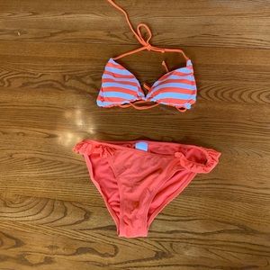 Reversible Orange Bikini Set